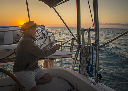bob fishing calm day on way to great sale cay-500